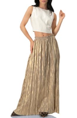 Women's Cropped Sleeveless Top with Back Zip