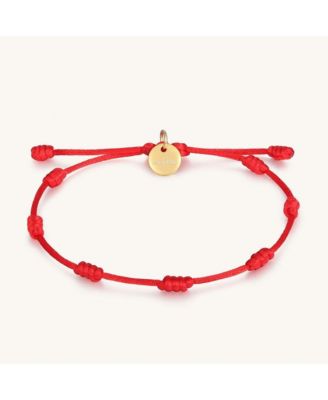 Gold 7 Knots of Protection Bracelet Red Silk Bracelet