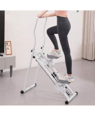 Vertical Climber, Low-Impact Full Body Cardio for Home, Foldable Design with LCD Display