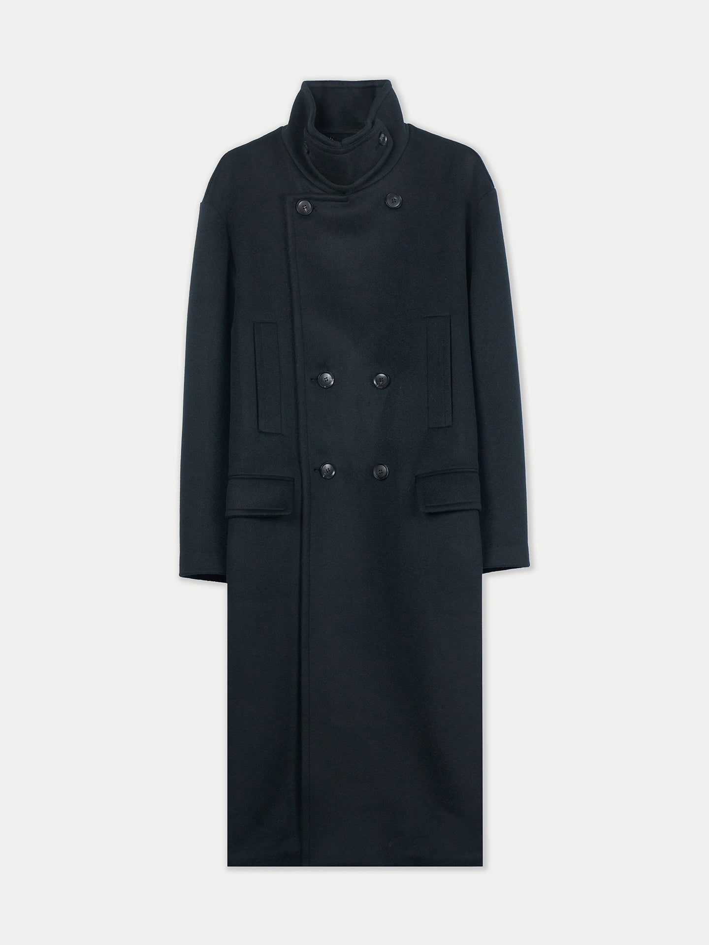 Пальто Gobi Cashmere Unisex Cashmere Trench, цвет: Чёрный — фото 4