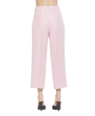 Women's Caden Tweed Belted Wide Leg Pants