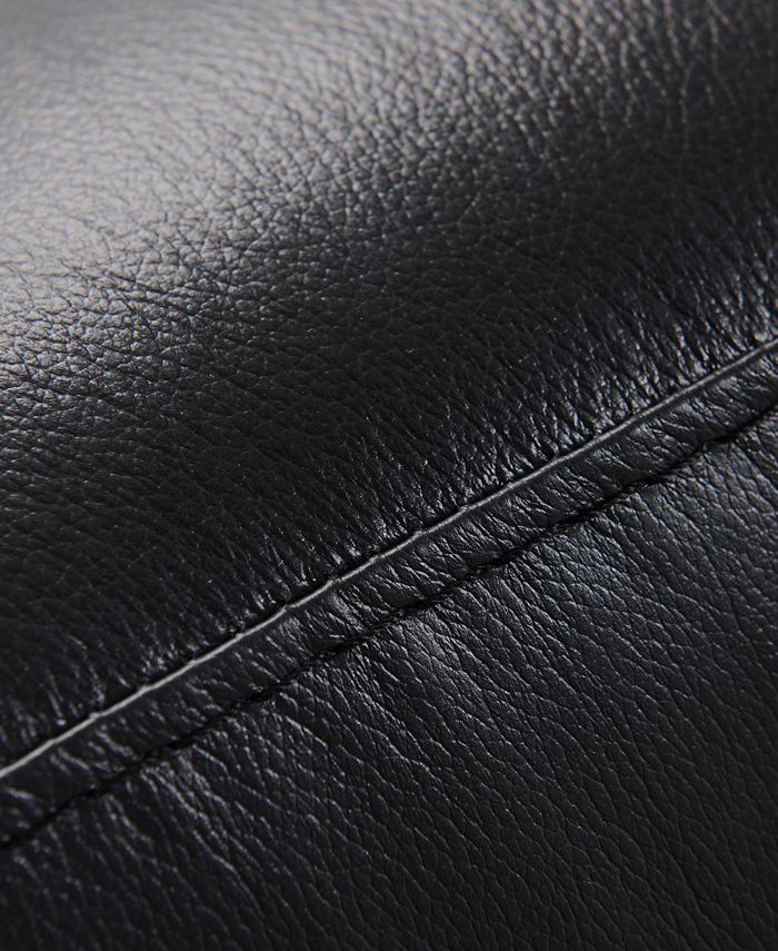 Furniture Kaleb 61" Tufted Leather Loveseat, Created for Macy's