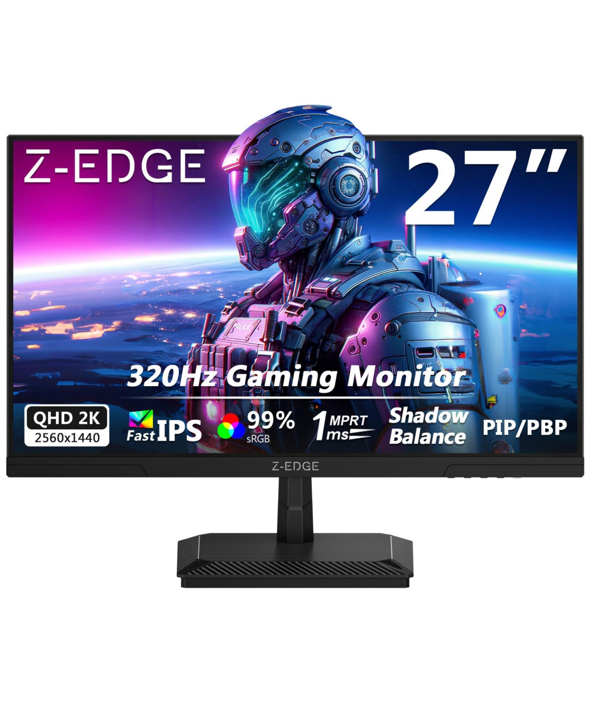 Z-edge G27IS 27 inch 2K Qhd 2560 x 1440 320Hz 1ms Fast Ips Gaming Monitor