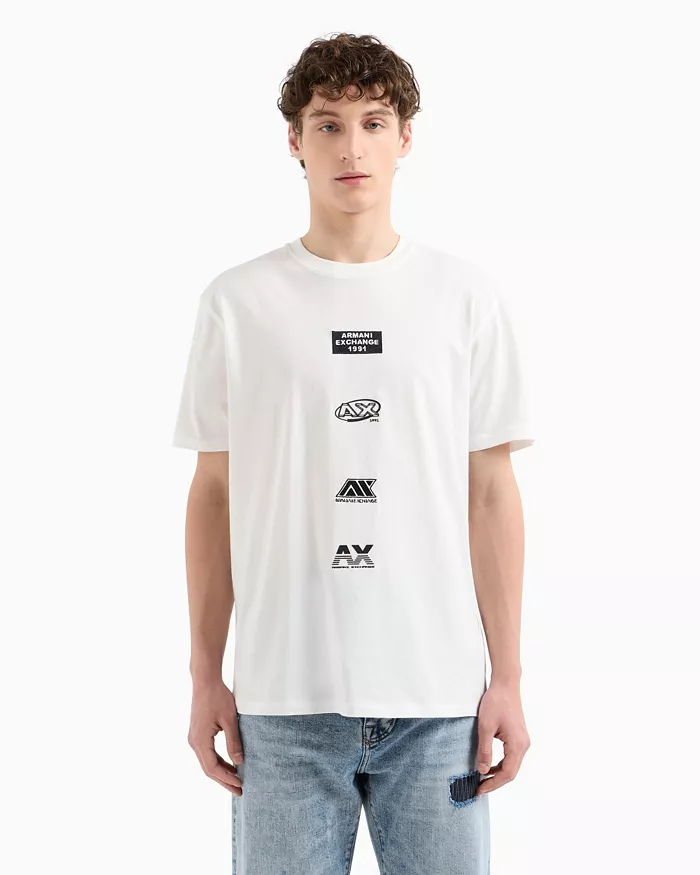 Men's Classic Fit Short Sleeve Stacked Logo Graphic T-Shirt