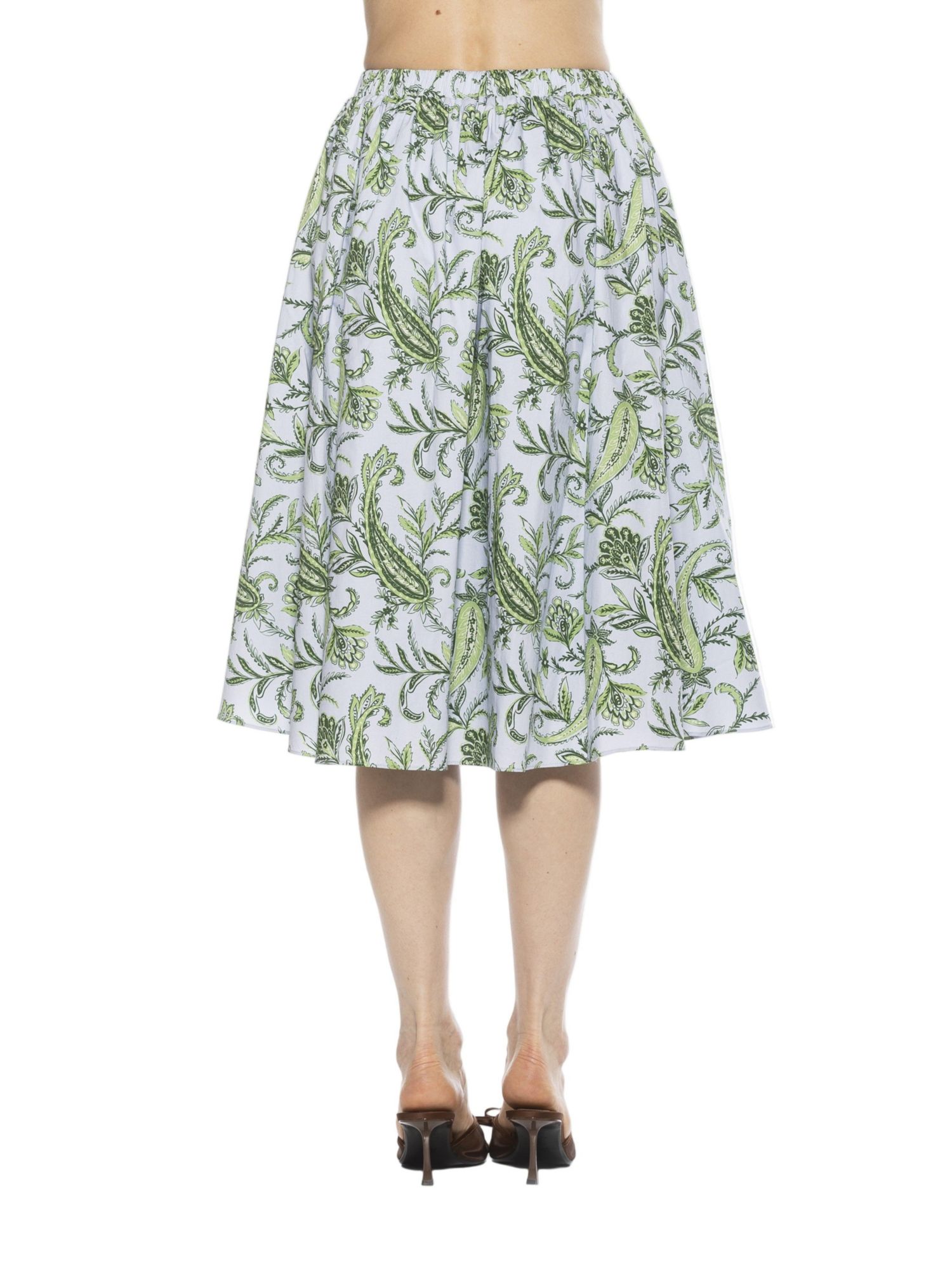 Women's Isla Elastic Waist Shirred Midi Skirt