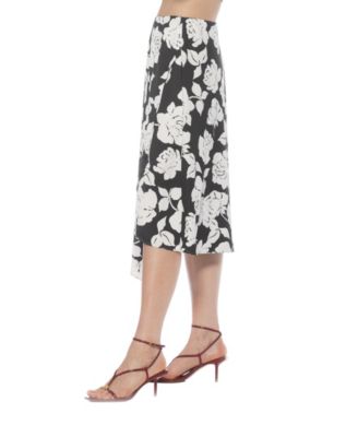 Women's Jess Asymmetric Midi Skirt