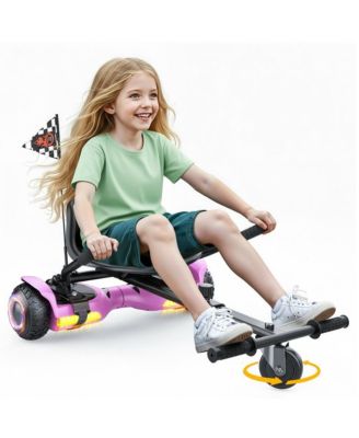 K1+G13 Balancing Scooter with Seat Attachment for Kids or Adults with Adjustable Length, Fits 6.5" 8" 10" ,360°Swivel Wheel