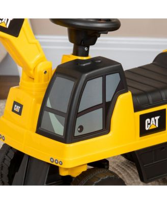 CAT Licensed Excavator Ride-on Toy for Kids w/ Manual Shovel,