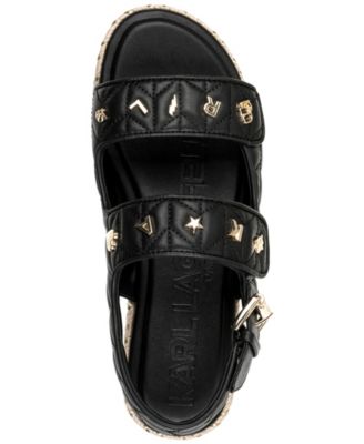 Women's Charlay Studs Flat Espadrille Sandals