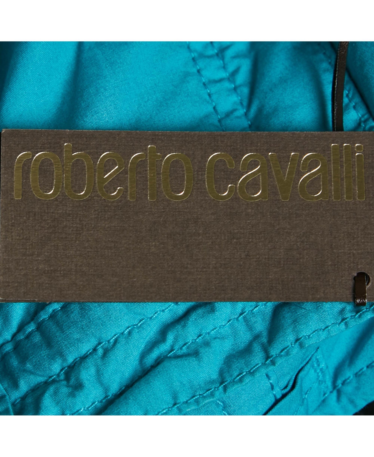 Pre-Owned Roberto Cavalli Women's Blue Cotton Cargo Bermuda Shorts