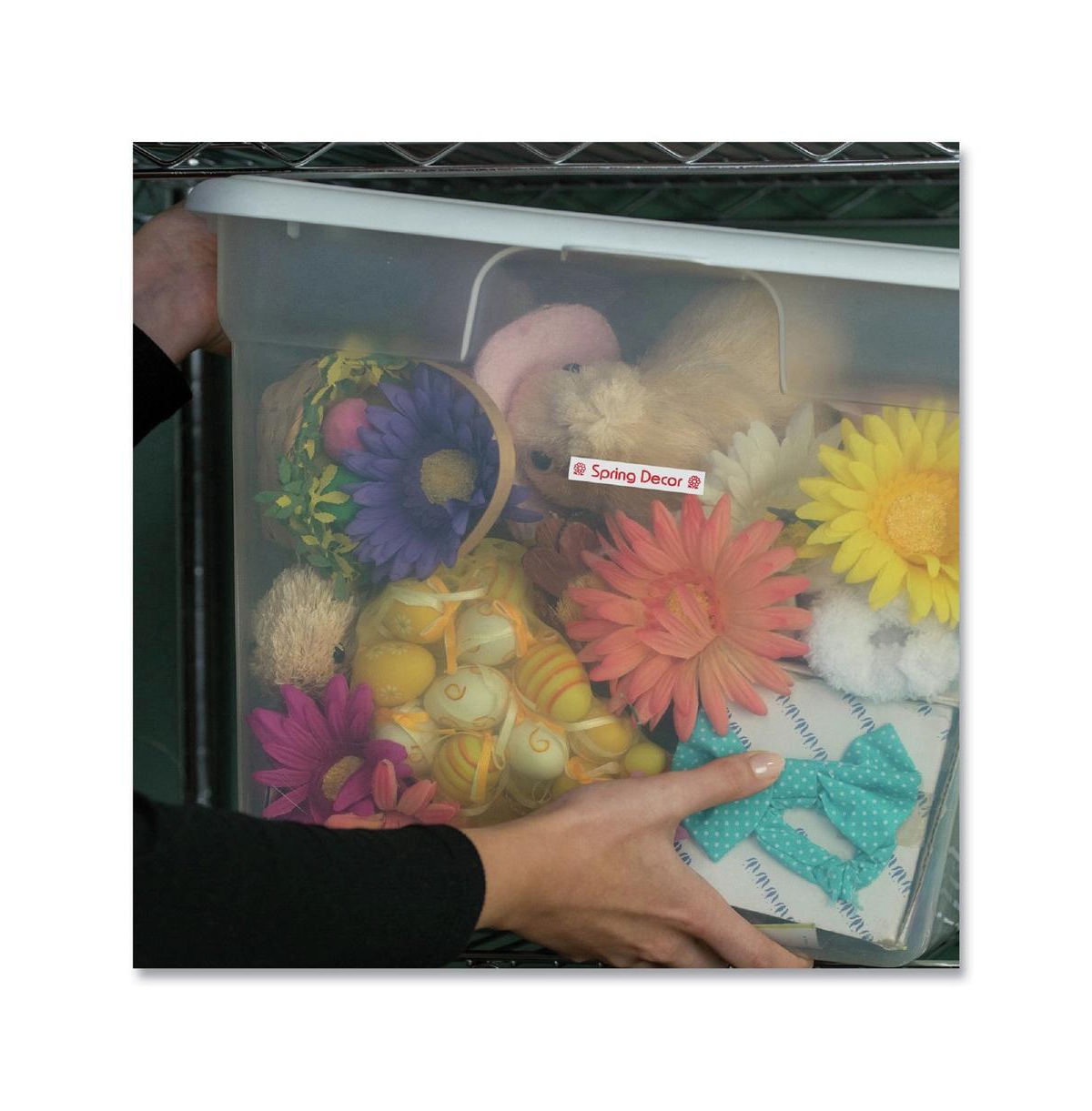 Brother P-Touch TZE232 0.47 in. x 26.2 ft. TZe Standard Adhesive Laminated Labeling Tape - Red on White