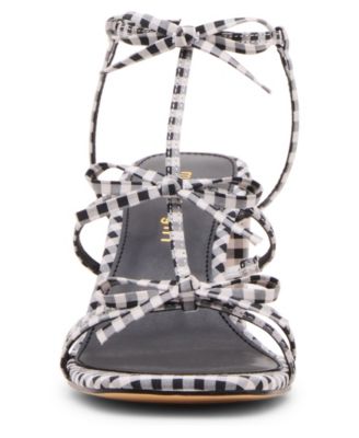 Lovely Bow Strappy Block-Heel Dress Sandals