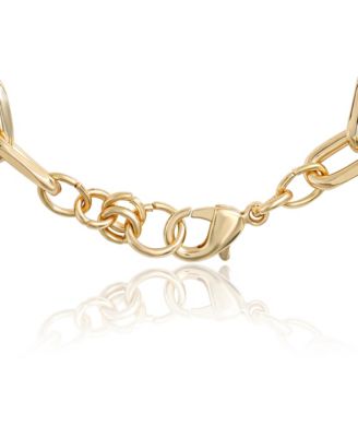 Travel Icons Charm Bracelet, Gold Tone with Blue & Pink Enamel