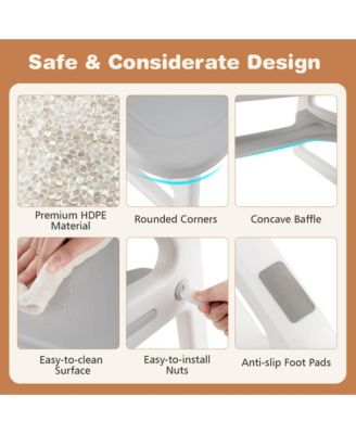 3-Piece Kids Table and Chair Set Toddler Activity Study Desk with Building Blocks