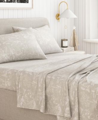 Ultra-Soft Turkish Cotton Flannel Holiday Print Sheet Set