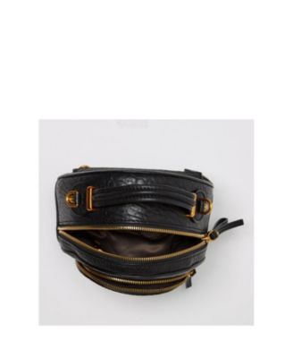 Small Leather Mini Backpack Purse with Convertible Crossbody Straps