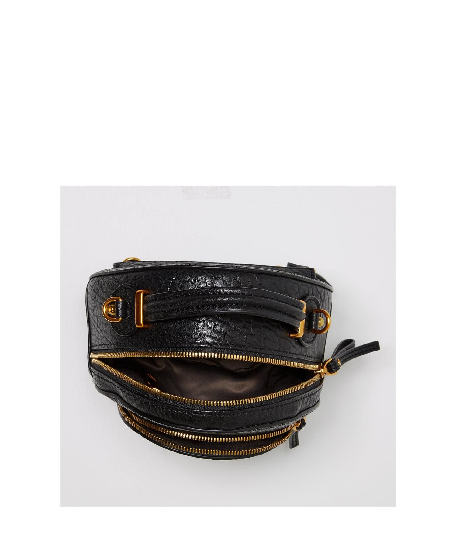 Small Leather Mini Backpack Purse with Convertible Crossbody Straps