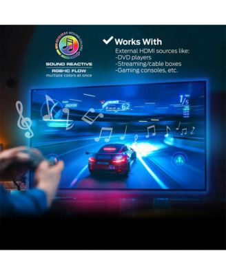 Smart Lighting HDMI Color Sync LED Strip for TVs Up to 85 Inches