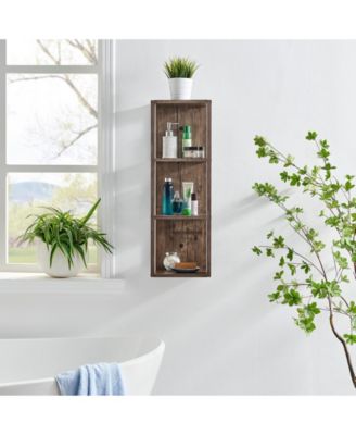 Recife Vertical Three-Tier Cube Wall Shelf