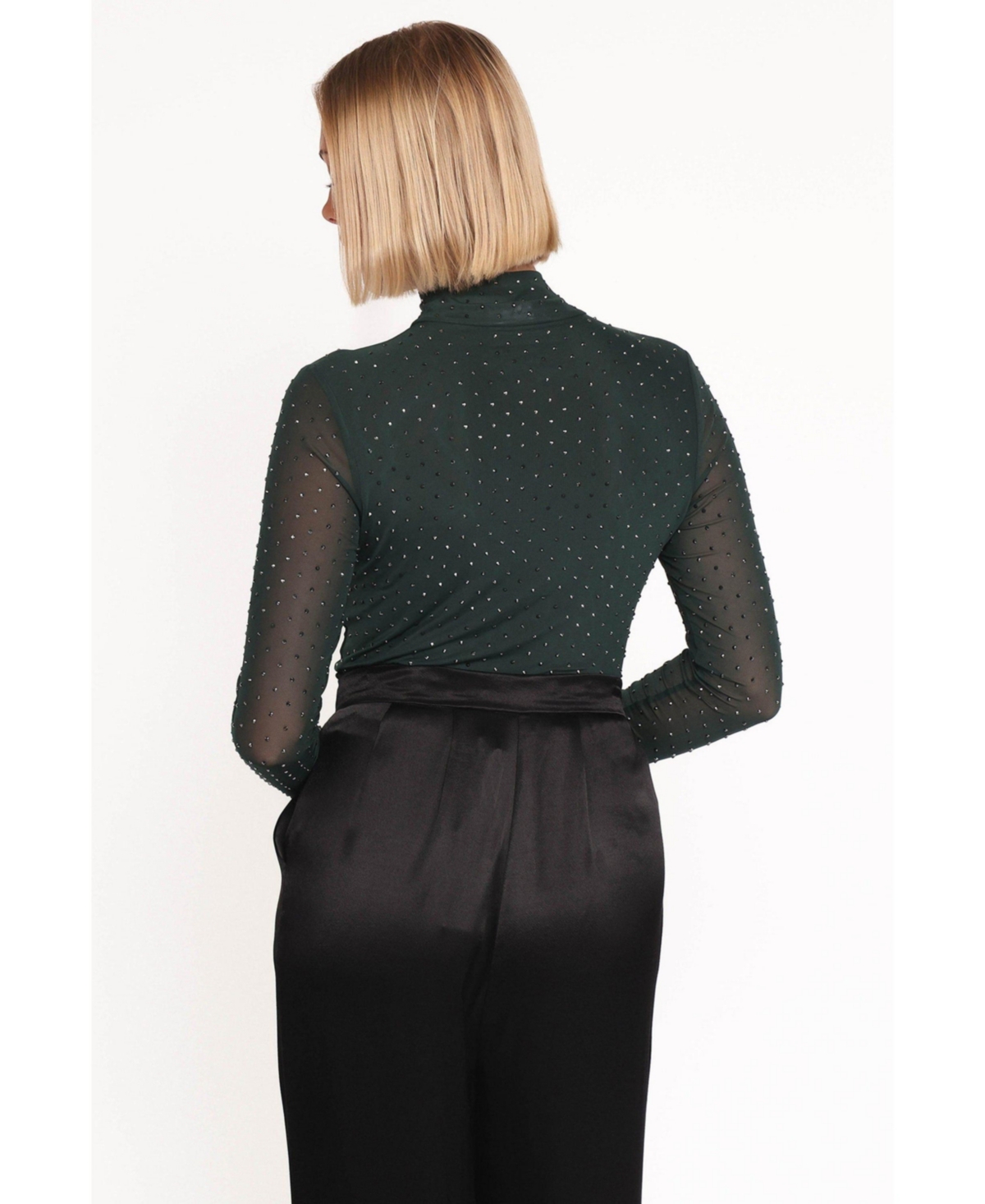 Petal and Pup Women's Alejandra Embellished Mesh Top.