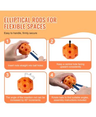 Tent Fort Building Kit for Kids STEM Construction Toy Set Castle 180PCS