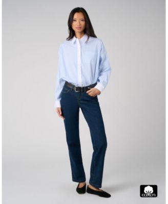 Women's Cropped Button Front Shirt