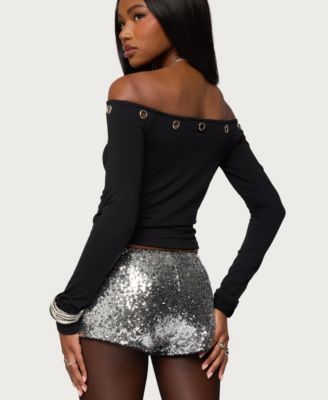 Women's Trina Grommet Off Shoulder Top