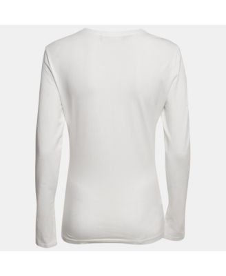 Women's Logo Rhinestone Jersey Long Sleeve T-Shirt