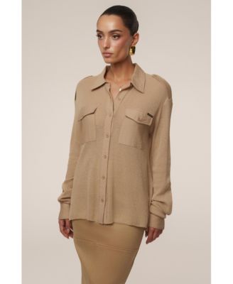 Women's Sway Sheer Button Up Top