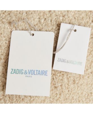 Women's Cream Boucle Open Front Daphnee Cardigan