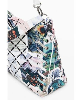 Women's Medium Collage perforated crossbody bag