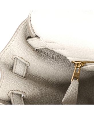 Kelly 25 Handbag Light Togo with Gold Hardware