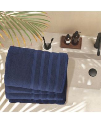 Luxury Soft & Absorbent 100% Ring Spun Cotton Bath Towels for Bathroom, Shower, Spa - 4 Piece Bath Towel Set