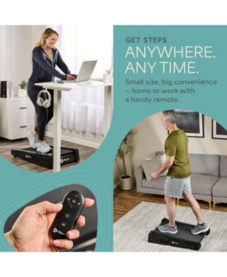 PacerMini Walking Pad Treadmill with Incline – Under Desk Mini Treadmill for Home & Office, Portable Desk Walking Pad with Remote