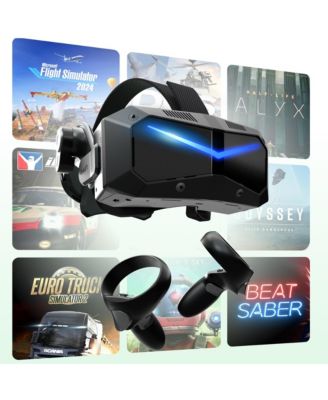 Crystal Super PCVR Headset - Ultra Wide 50 PPD, 3840x3840 per eye Ultra-clear Resolution, 140° HFOV, for VR Gamings, Subscription Required