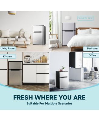 3.2 Cu.Ft. Freestanding Mini Fridge with Freezer