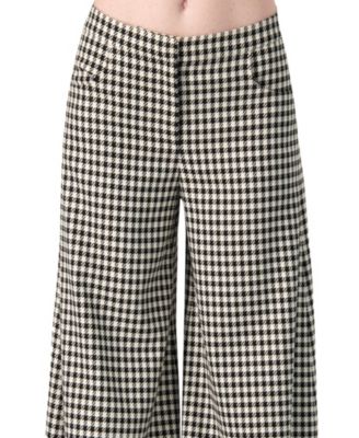 Women's Wide-Leg Houndstooth Pants