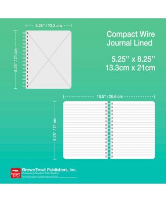 Crackled Blush | 5.25 x 8.25 Inch Compact Wire Journal | Non-Dated | Foil Stamped Cover
