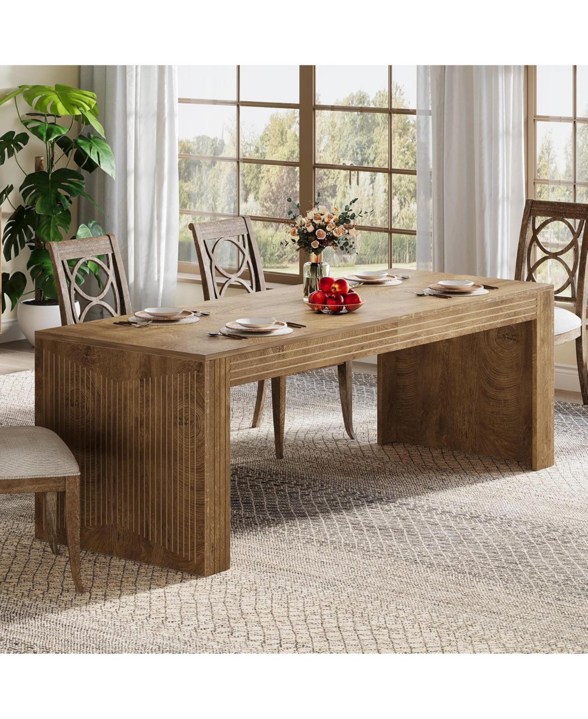 Tribesigns Large Dining Table for 6-8