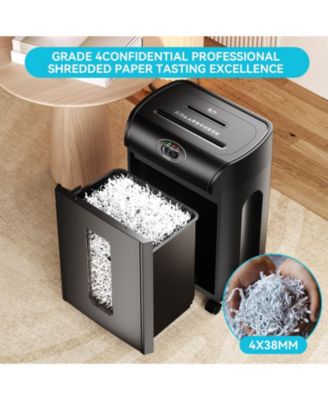 15-Sheet Cross Cut Paper Shredder, 4.76 Gallon Heavy Duty Ultra Quiet Shredder