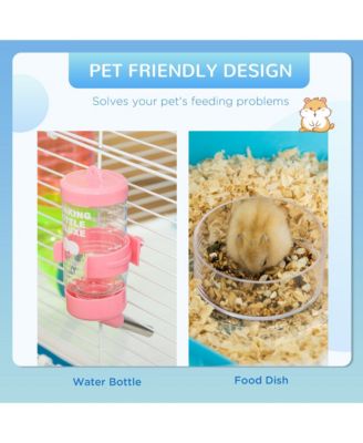 23" 5-Tier Hamster Cage with Wheel and Water Bottle,