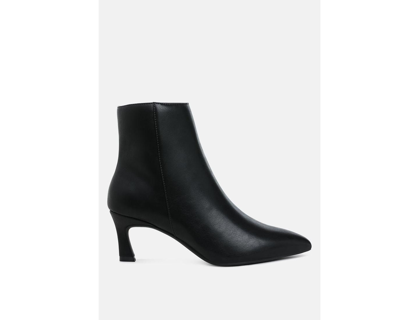 Женские ботинки London Rag Migelo Faux Leather Ankle Boots Women, цвет: Чёрный — фото 2