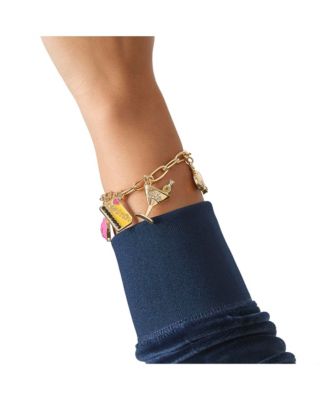 City Icons Charm Bracelet, Gold-Tone Enamel Charms