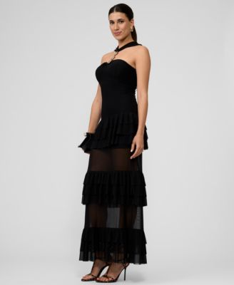 Women's Solana Mesh Tiered Long Dress