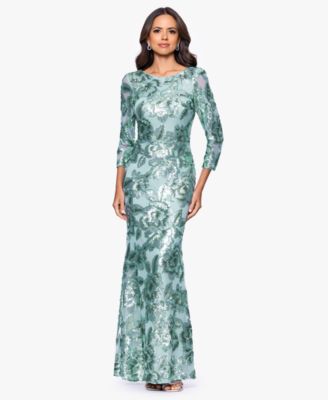 Women's Boat Neck Sequin Detail Dress