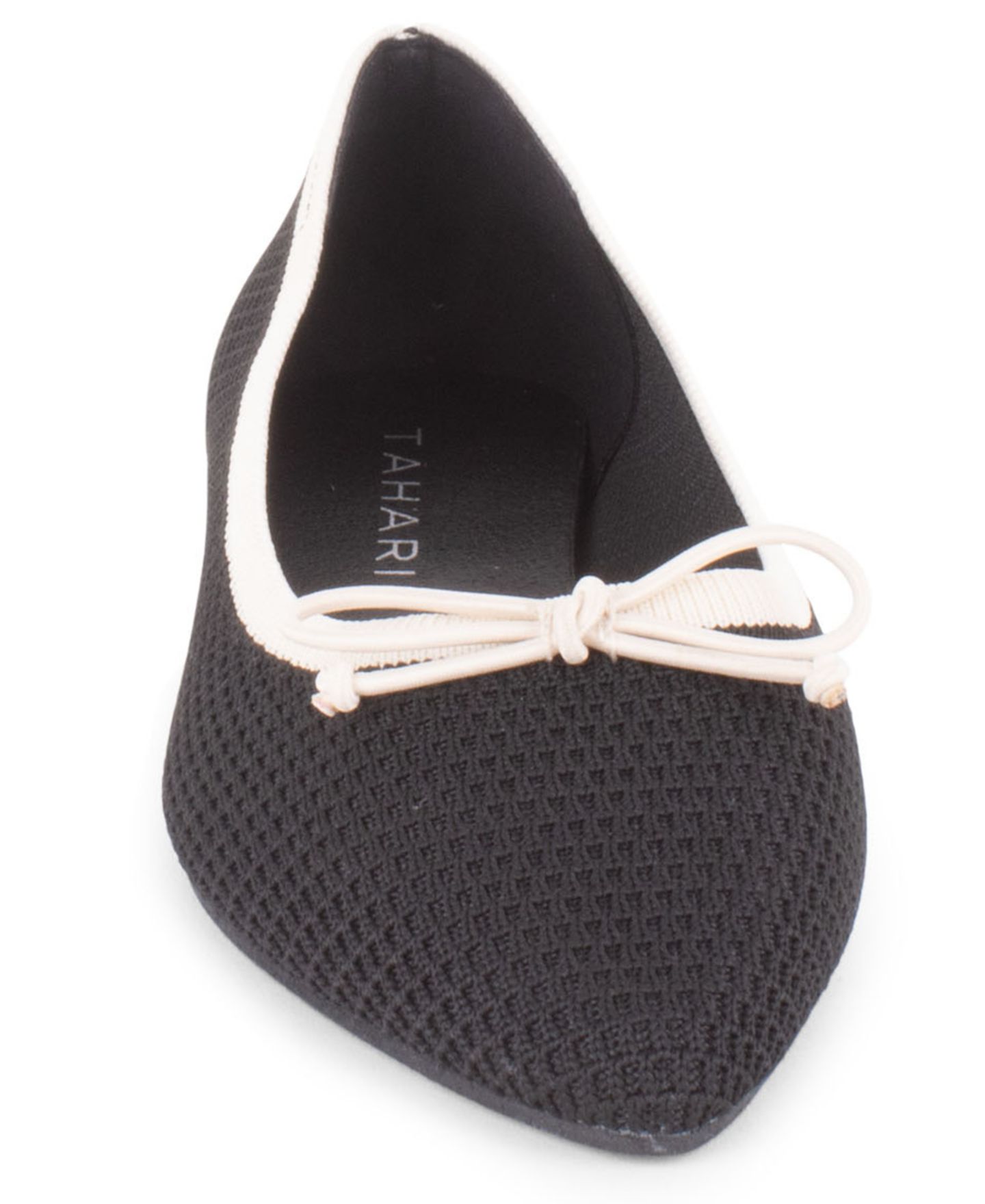 Женские балетки Tahari Bogota Ballet Flats, цвет: Чёрный / Слоновая кость — фото 6