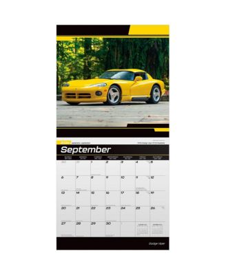 Dodge Viper OFFICIAL | 2026 12 x 24 Inch (Hanging) Monthly Square Wall Calendar | Plastic-Free