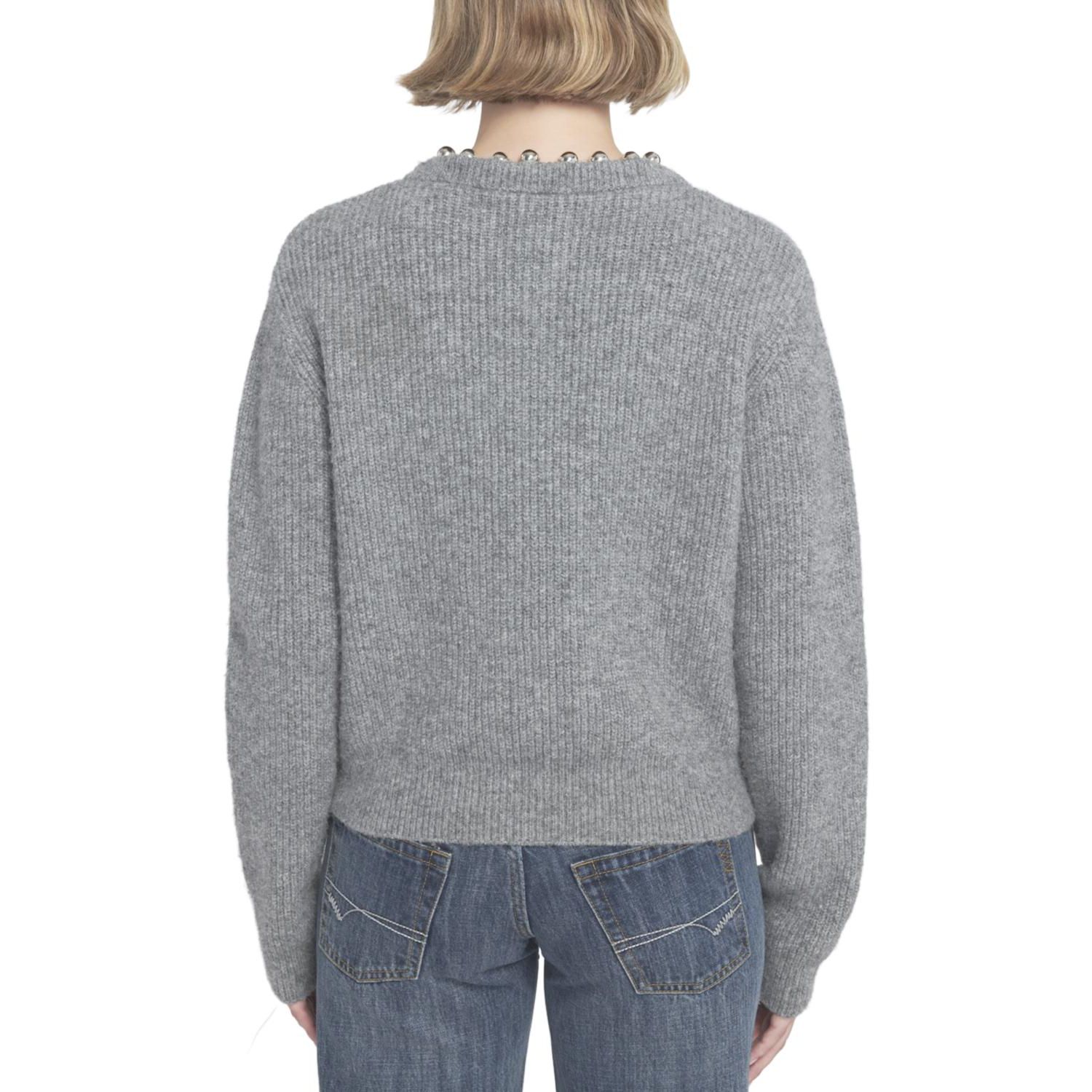 Women's Beaded Cardigan Cable Knit Sweater