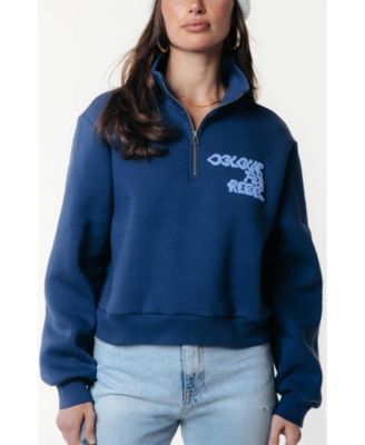 Women's Uni Logo Wave Relaxed Zip Sweat