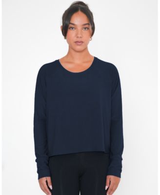 Women's Boxy Nylon Long Sleeve Top
